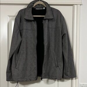 Gray Plaid Men's Jacket